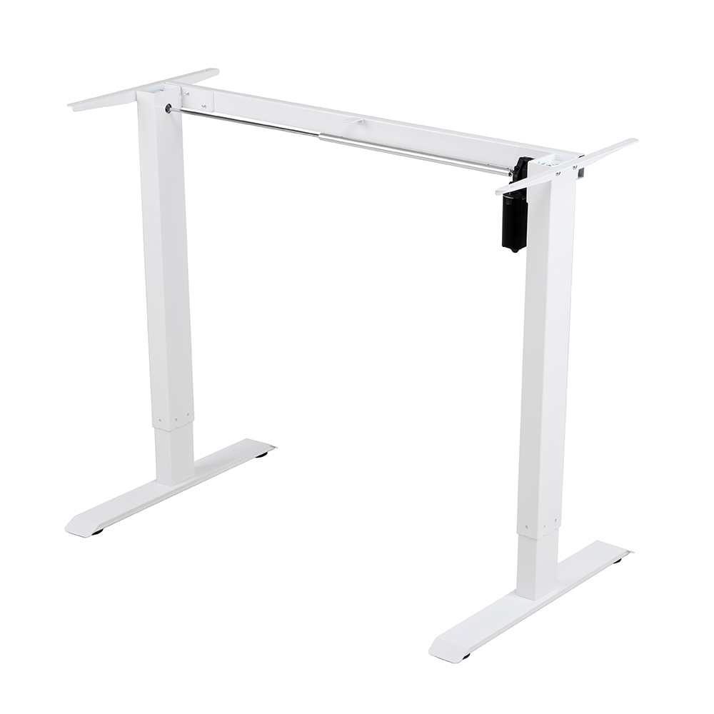 Single Motor Electric Height Adjustable Table Standing Desk Laptop Table Frame 2 Stages Ergonomic Desk For Work From Home