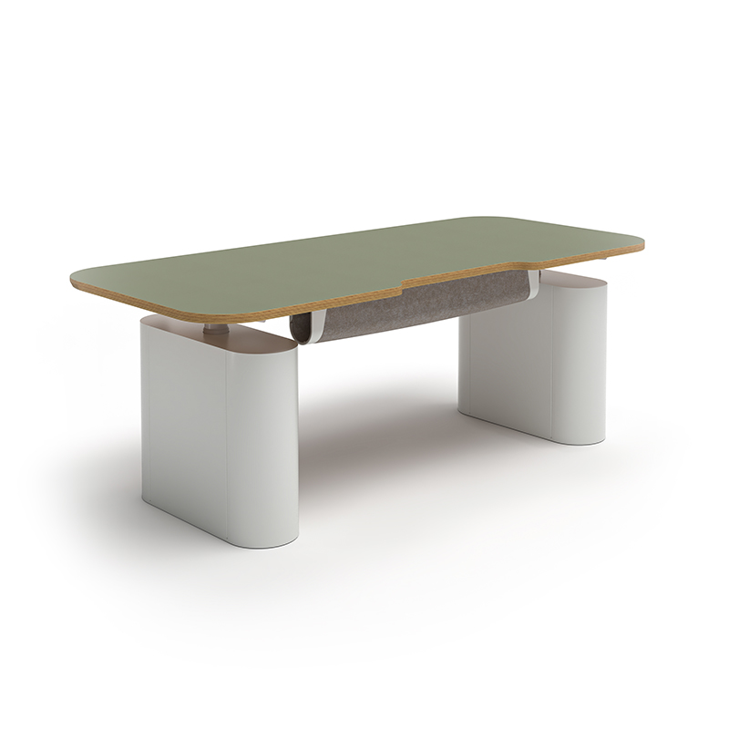 KID-04 Mesa el&eacute;ctrica moderna de altura ajustable con gesti&oacute;n de cables Escritorio de oficina de lujo para ordenador para uso ejecutivo del gerente de personal