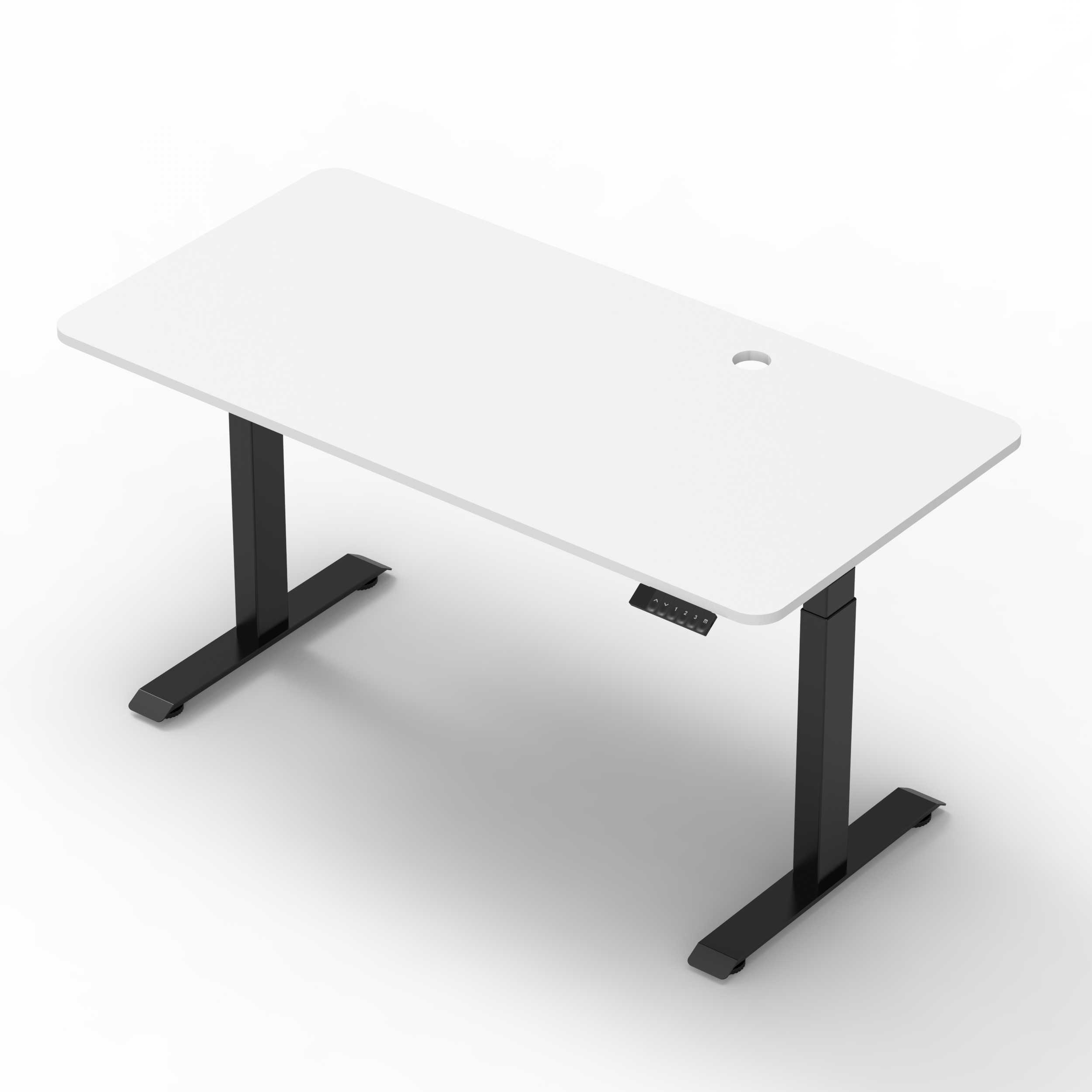 NT33-2SAF3A NATEDRIVE Marco de escritorio el&eacute;ctrico de pie, escritorio ajustable en altura con escritorio opcional de 100-160 cm, escritorio para computadora con panel inteligente de memoria, escritorio de oficina en casa econ&oacute;mico, estabilidad, seguridad
