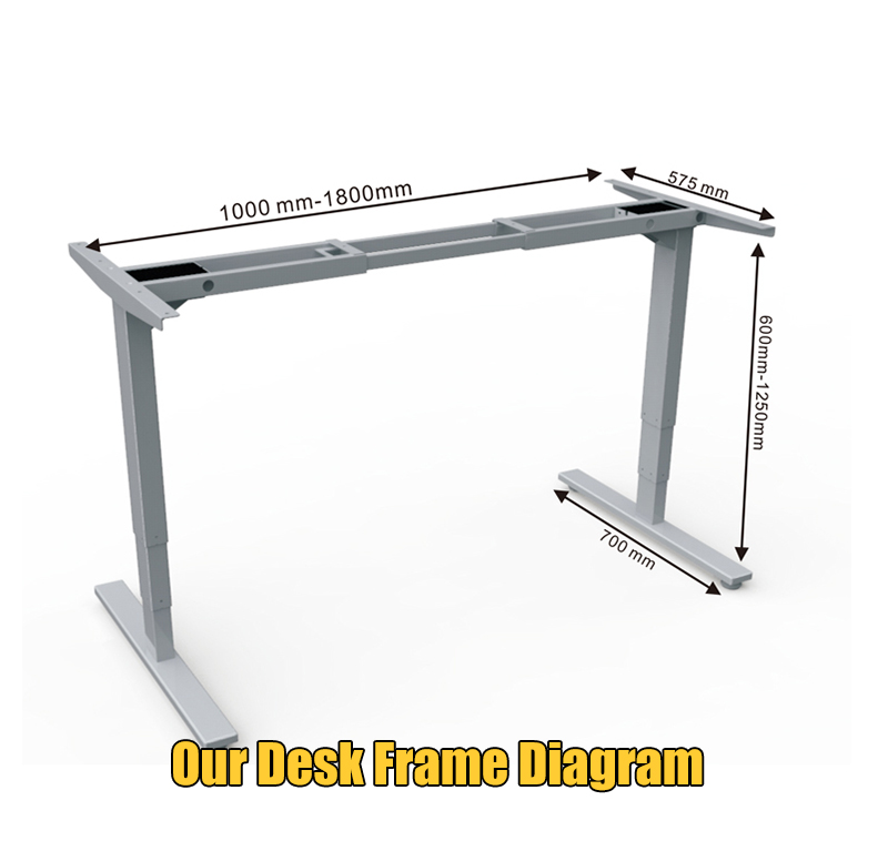 NT33-2AR3 Height Adjustable Desk 2 Stage For Household
