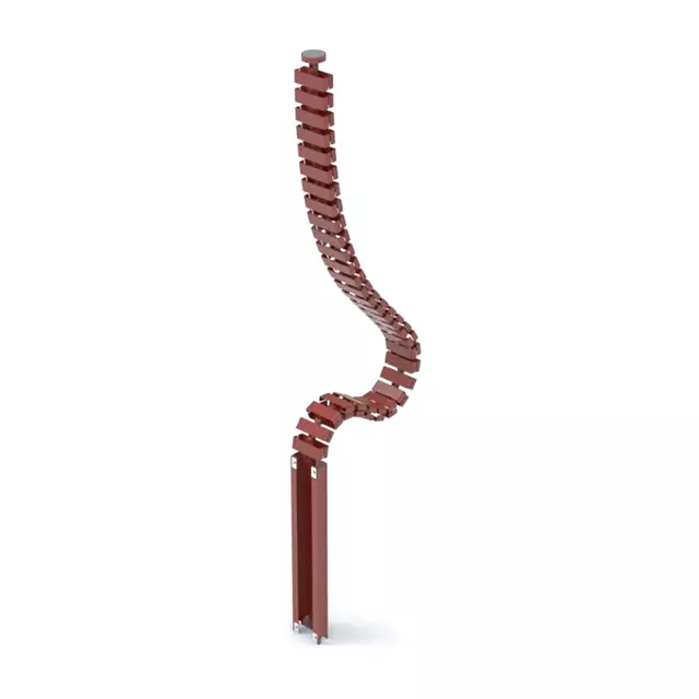 NATE HTC-A2 Magnetic Box Cable Spine weinrote Kabelkette