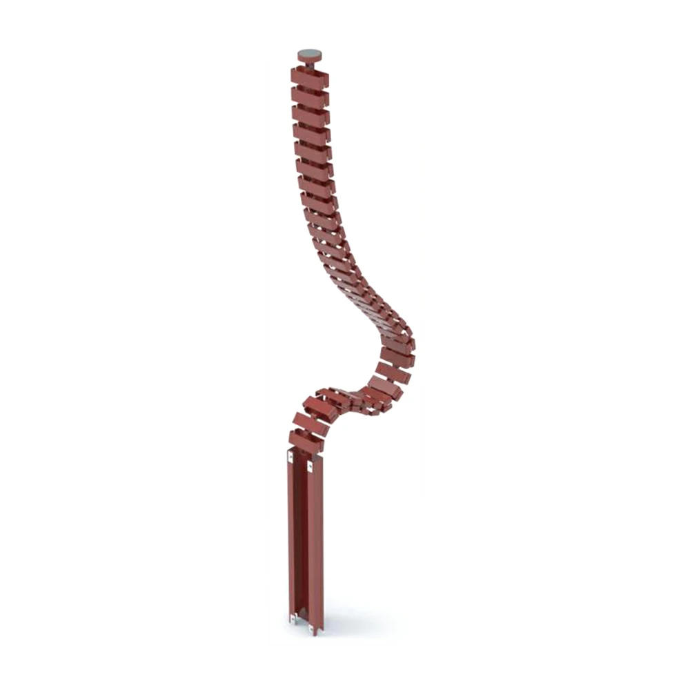 NATE HTC-A2 Magnetic Box Cable Spine cadena portacables rojo vino